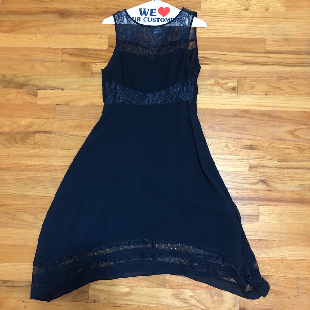 Blue Tea Length Dress